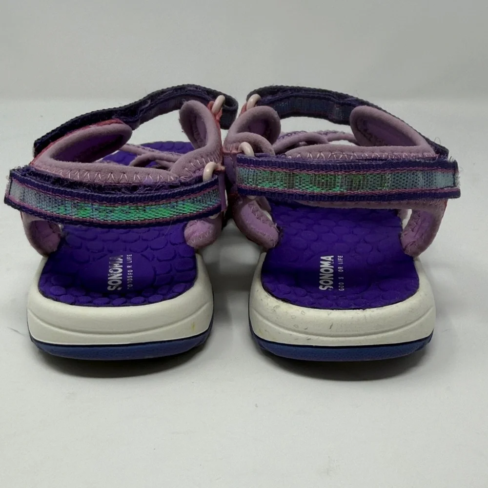 Sonoma Kids Purple Strap Sandals Size 2 MED